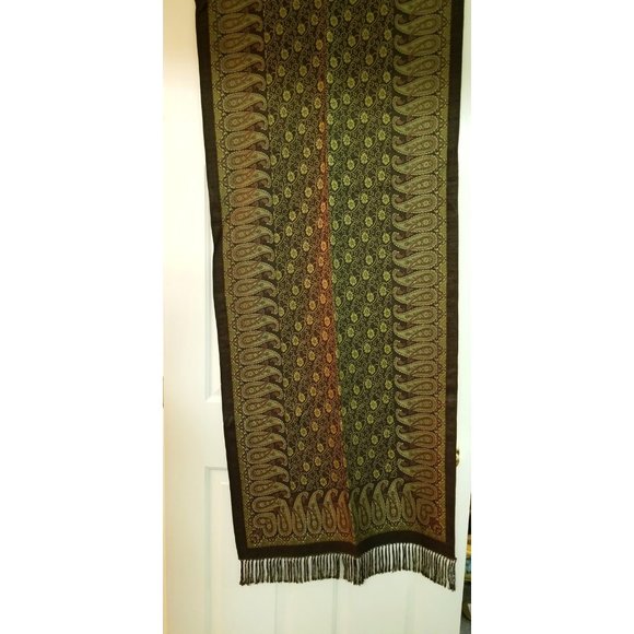 🔻REDUCED❣ ✅#82 NW/O T Brown paisley wrap Alexander McQueen - Picture 1 of 11